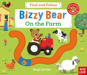 Bizzy Bear : Find and Follow On the Farm - Board book