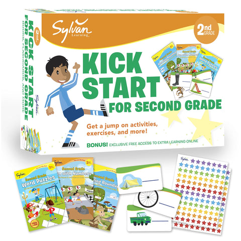 Sylvan Kick Start for Second Grade : Get a Jump on Activities, Exercises, and More! (Sylvan Language Arts Bundles) - Paperback