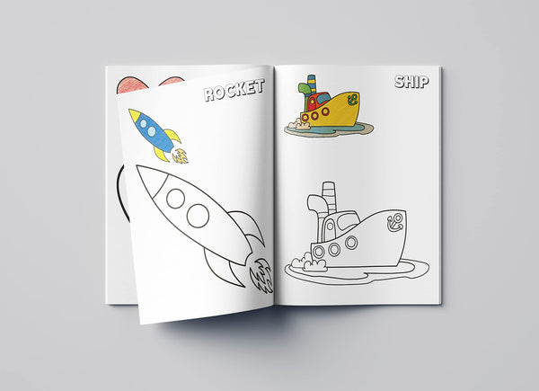 Preschool Activity Book: Coloring - Crayon Fun Activity Book For Kids - Paperback