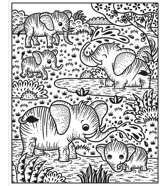 Zoo Magic Painting Book - Paperback