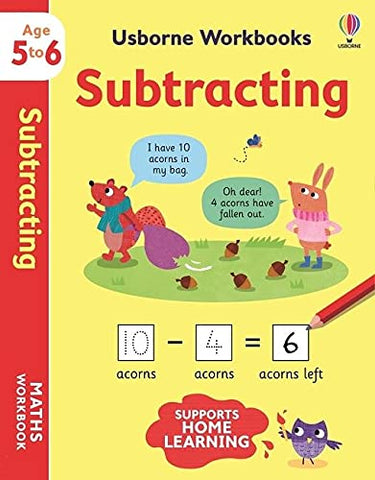 Usborne Workbooks : Subtracting for Age 5-6 - Paperback