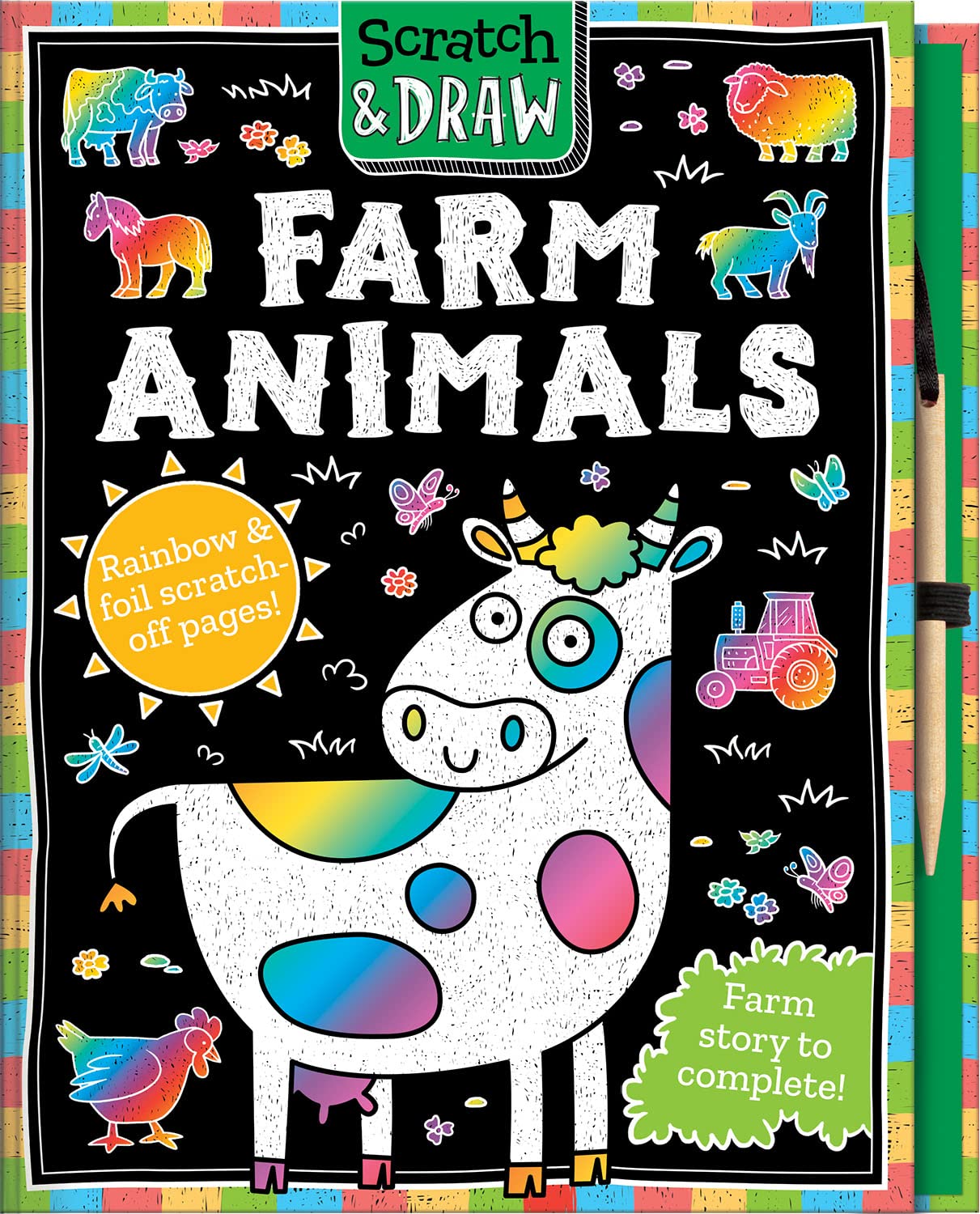 Scratch and Draw Farm Animals - Hardback