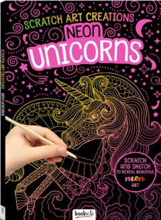 Scratch Art Creations: Neon Unicorns
