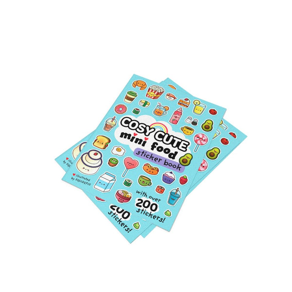 Cosy Cute Mini Food Sticker book - Paperback