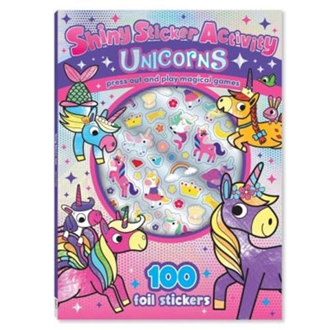 Shiny Sticker Activity Unicorns - Paperback