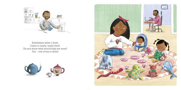 When Daddy Works From Home - Board Book
