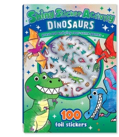 Shiny Sticker Activity Dinosaurs - Paperback