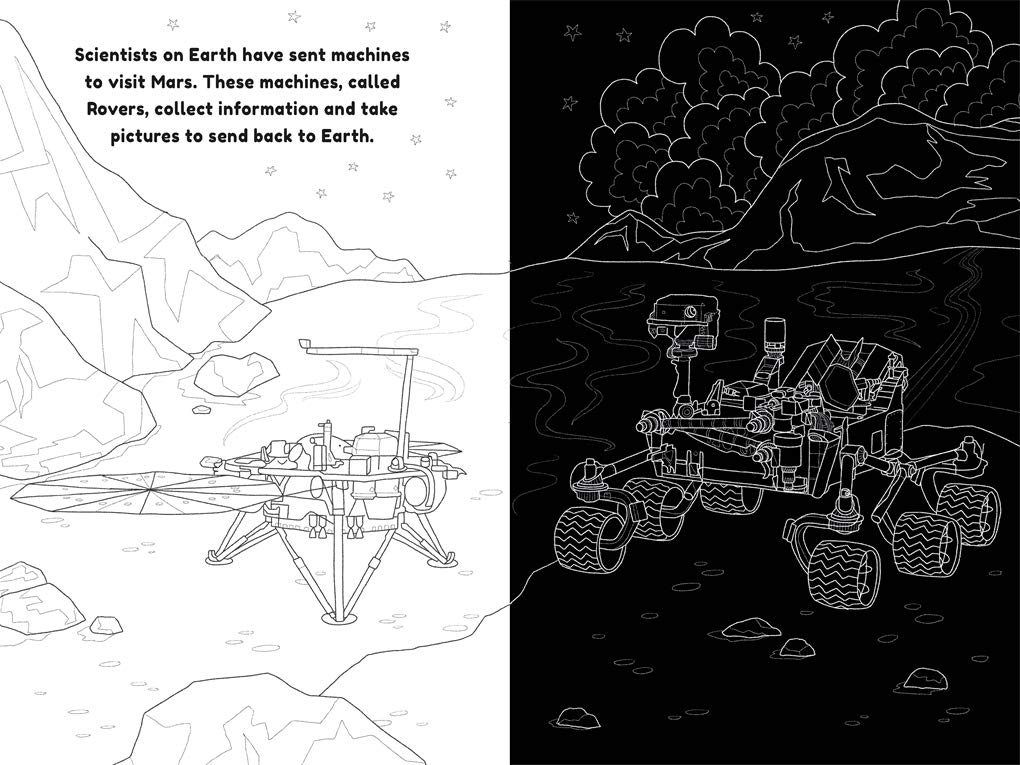 Scratch & Colour : Space - Hardback