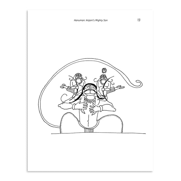 Hanuman: Read and Colour - Paperback