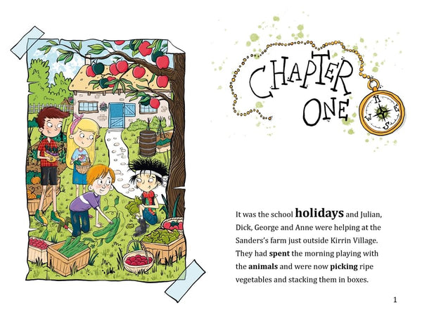 Famous Five Colour Short Stories : Trouble at the Farm - Paperback