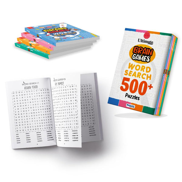 Ultimate Brain Game - Word Search 4 Book Set - Paperback