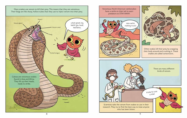 Professor Hoot's Science Comics : Dangerous Animals - Paperback