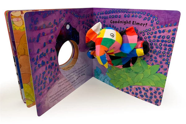 Goodnight, Elmer Puppet Book - Board Book