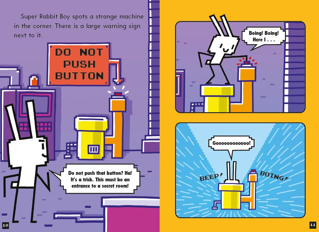 Press Start! #4 Super Rabbit Boy vs. Super Rabbit Boss! - Paperback