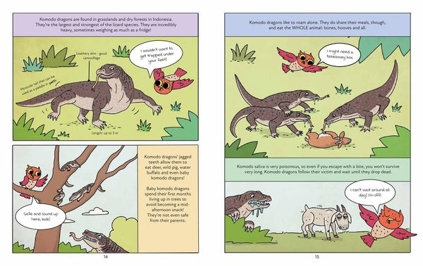 Professor Hoot's Science Comics : Dangerous Animals - Paperback