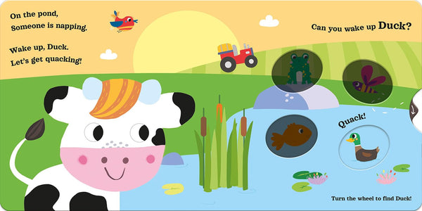 Good Morning Cow (Magic Wheel Book) - Board Book