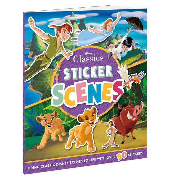 Disney Classics : Sticker Scenes Book | Stickers and Activities Book for 6 to 8 Year Old - Paperback