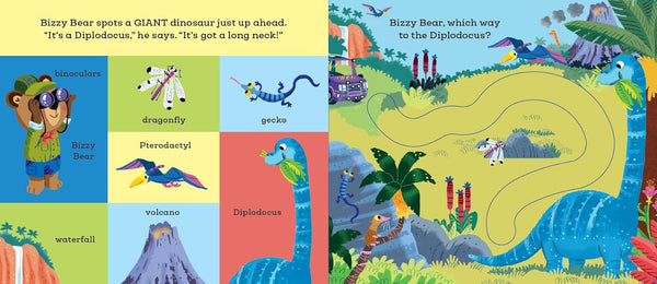 Bizzy Bear Find and Follow : At the Dinosaur Park - Board book