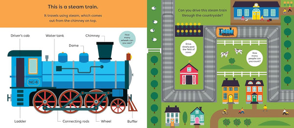 Make Tracks : Trains - Board book