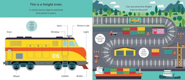 Make Tracks : Trains - Board book