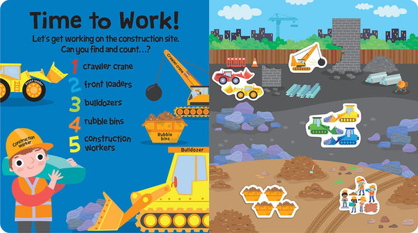 Easy Peely Diggers - Peel, Stick, Play! - Board book