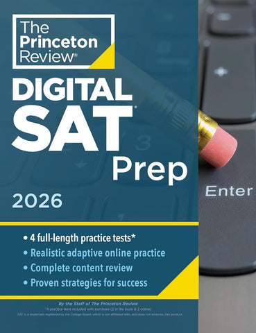 Princeton Review Digital SAT Prep, 2026 - Paperback