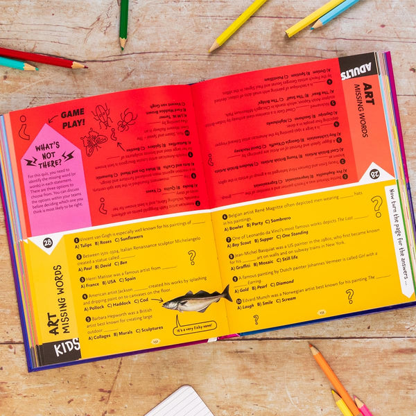Kids vs Adults : The Ultimate Family Quiz Book - Hardback