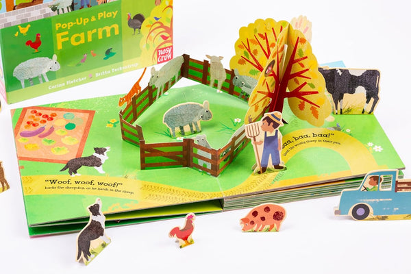 Pop-Up And Play: Farm - Board book