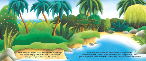 Magnetic Dinosaur Island - Hardback