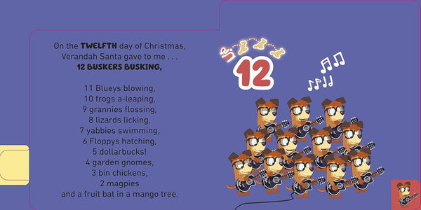 Bluey : 12 Days of Christmas Tabbed Board Book - Board Book