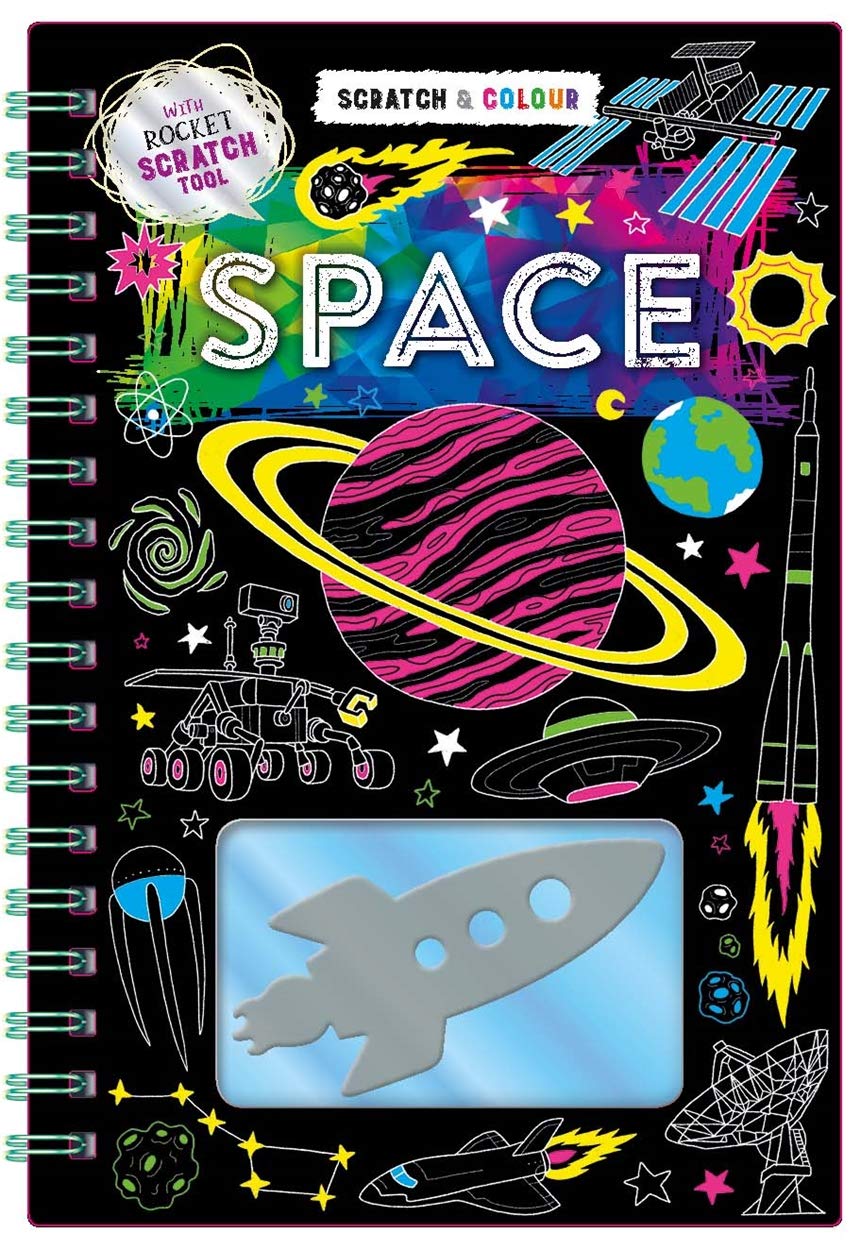 Scratch & Colour : Space - Hardback