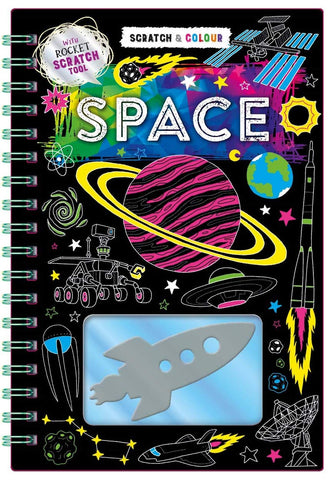 Scratch & Colour : Space - Hardback