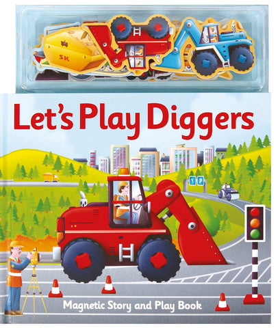 Magnetic-Let`s Play Diggers - Hardback