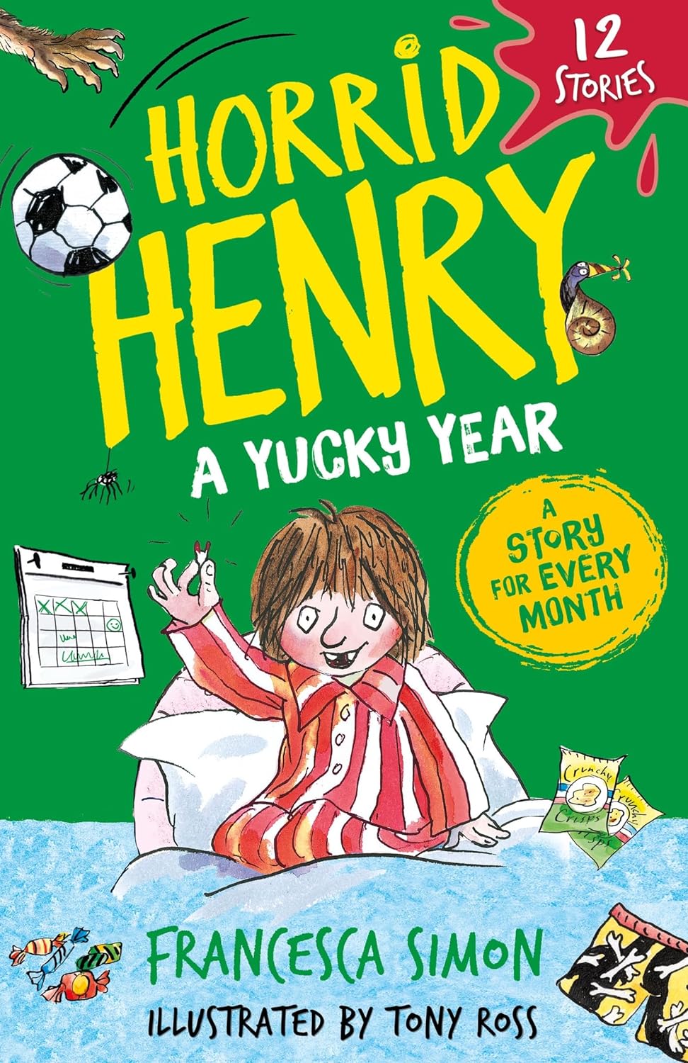 Horrid Henry: Yucky Year: 12 Stories - Paperback