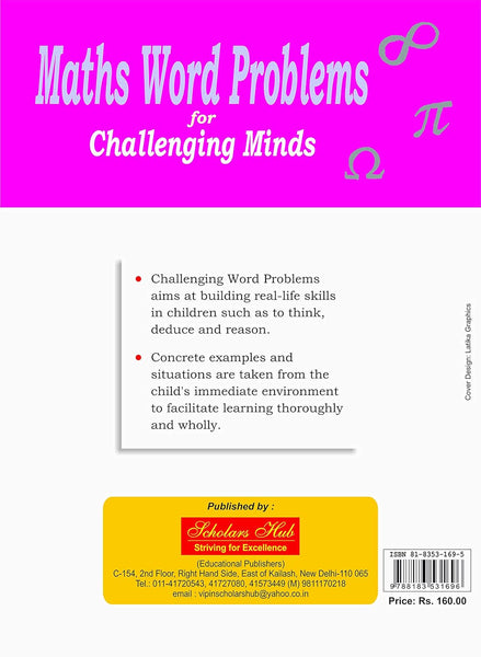 Maths Word Problem for Challenging Minds : Grade 1 - Paperback