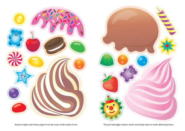 Build Your Own Ice Cream Cone Sticker Activity Book - Paperback