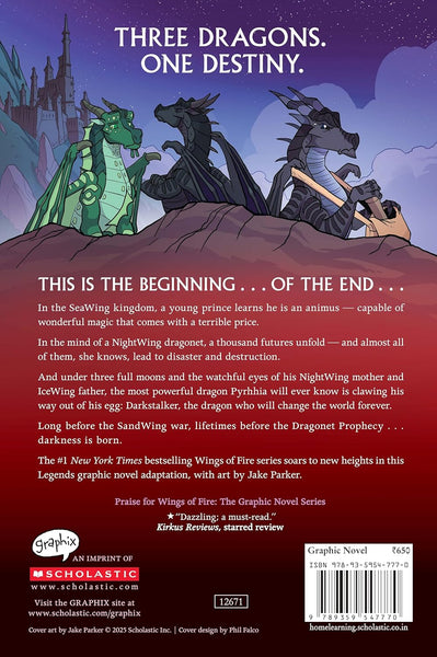 Wings Of Fire Graphic Novel Legends - Darkstalker - Paperback
