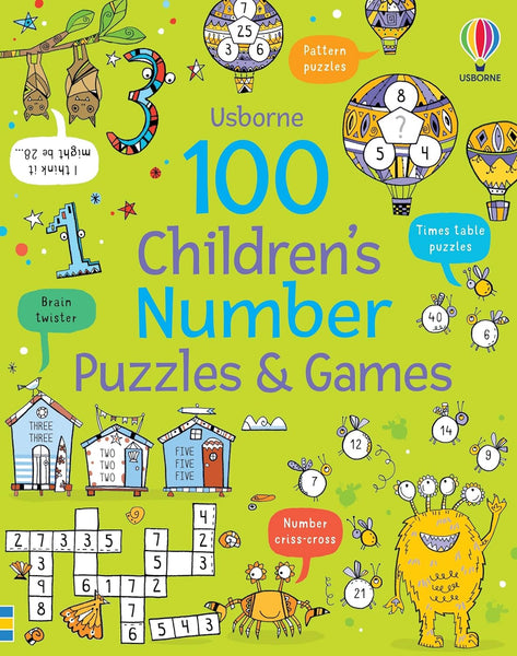 100 Children's Number Puzzles and Games - Paperback