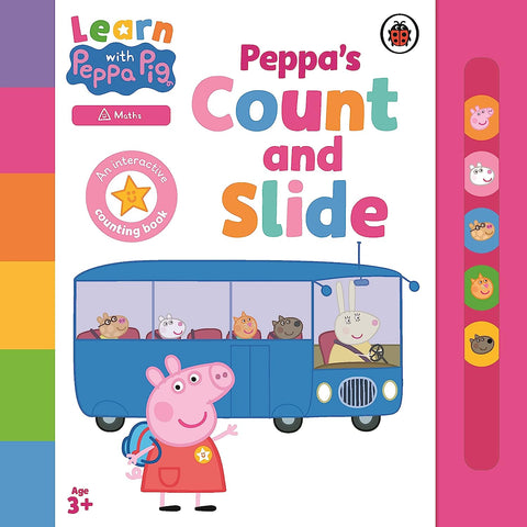Learn With Peppa: Peppa`S Count And Slide - Board Book