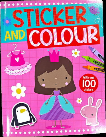 Colouring Books Sticker And Colour - Paperback