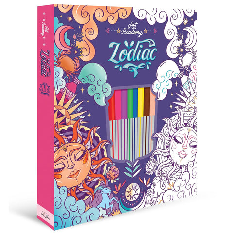 Zodiac Colouring Book Set For Kids - Hardback