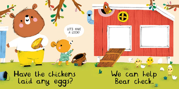Bear And Mouse On The Farm - Board Book