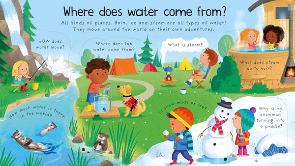Lift-The-Flap First Questions And Answers : Where Does Water Come From? - Board Book