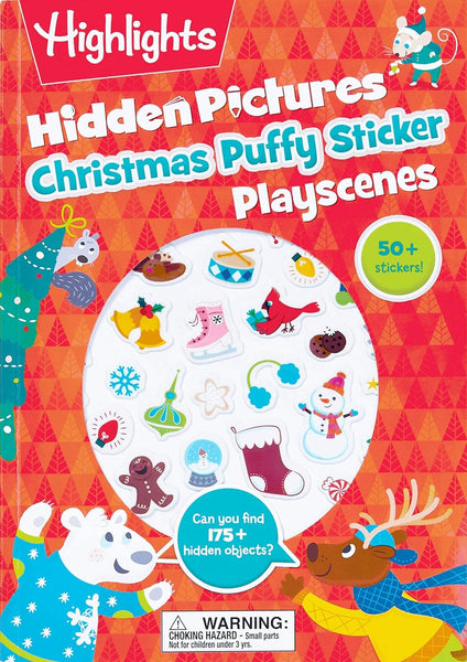 Christmas Hidden Pictures Puffy Sticker Playscenes - Paperback