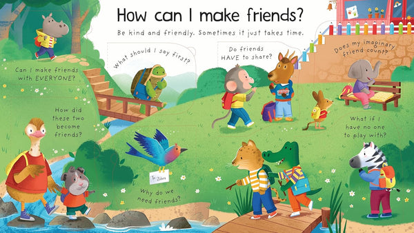 Lift-the-flap First Questions and Answers How can I make friends? - Board book