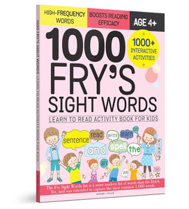1000 Fry’s Sight Words: Learn to Read Activity Book for Kids
