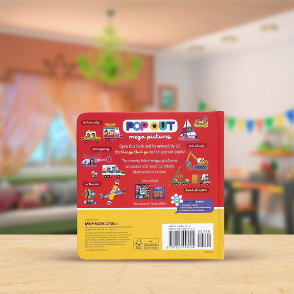 Pop Out Mega Pictures Pop Out Mega Pictures Vehicles - Board Book