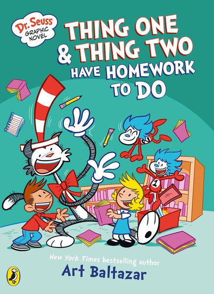 Dr Seuss Graphic Novel : Thing One and Thing Two Have Homework to Do - Paperback