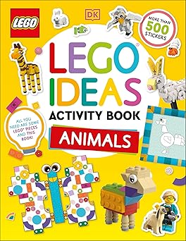 LEGO Ideas Activity Book Animals: Packed with LEGO Building and Sticker Activities and Fun Facts. With 400 Stickers! - Paperback