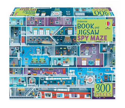 Usborne Book And Jigsaw Spy Mazes - Paperback